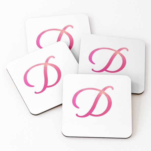 Item preview, Letter D Pink Color Monogram Script, Personalized Initial designed and sold by Star58.