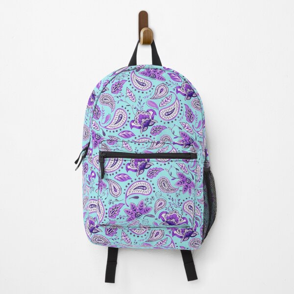Item preview, Watercolor Purple Floral Paisley - Teal designed and sold by Kind Mode Store.