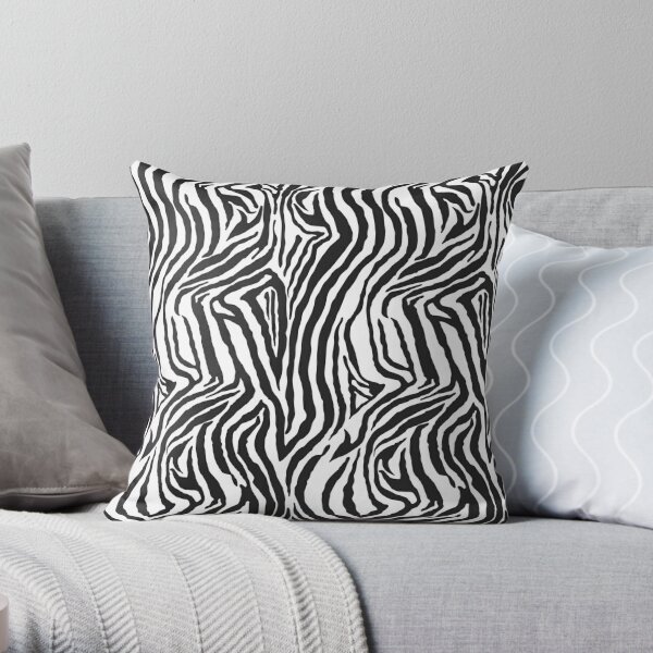 Zebra Pattern Throw Pillow