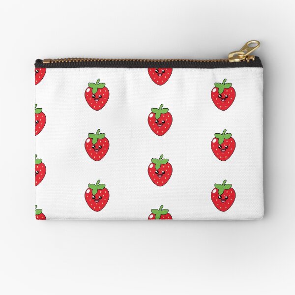 Cute Strawberry Zipper Pouch