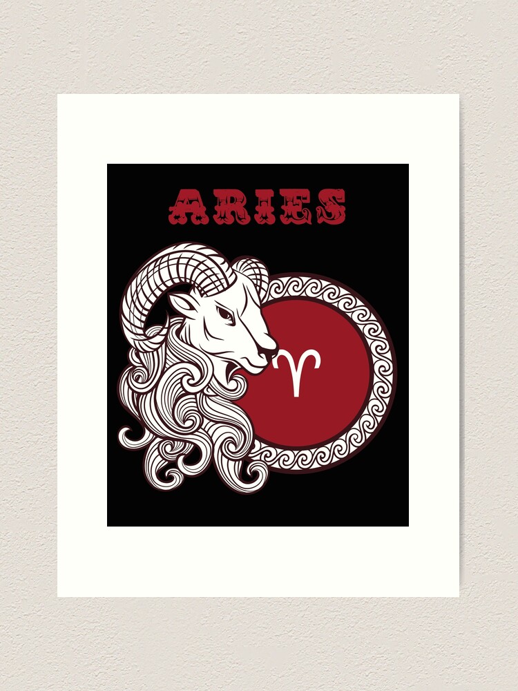 Zodiac sign Aries March 21st to April 19th Art Print