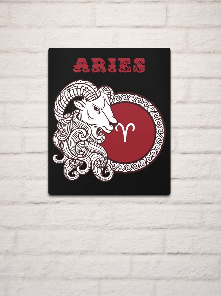 Zodiac sign Aries March 21st to April 19th Metal Print