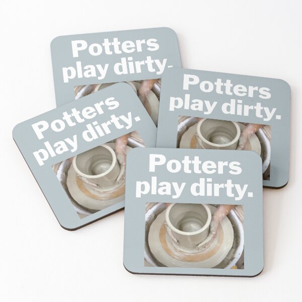 Item preview, Potters Play Dirty on black designed and sold by bryanmcclelland.