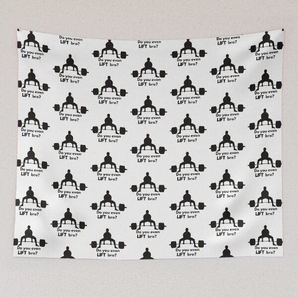 Item preview, Copy of Do you even lift bro male deadlift vector graphic black deadlift designed and sold by JustAMillenial -.
