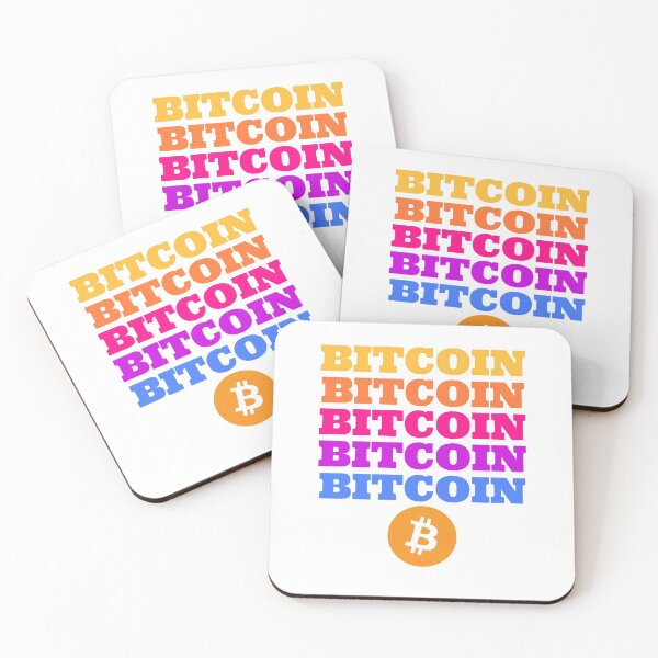 Item preview, Bitcoin (BTC) Coin Logo and Multi Color Text designed and sold by MadMando.