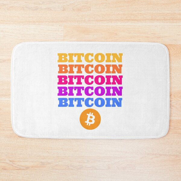 Item preview, Bitcoin (BTC) Coin Logo and Multi Color Text designed and sold by MadMando.