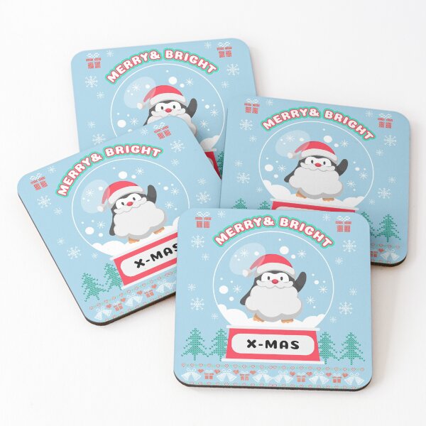 Item preview, Merry and Bright Penguin Christmas designed and sold by bohefy.