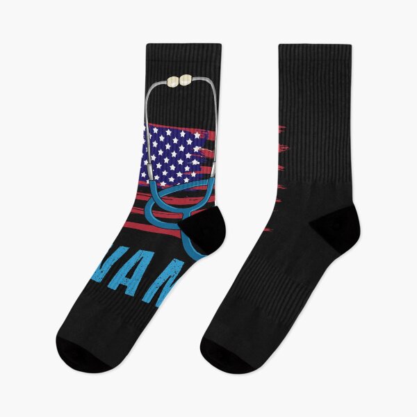 Item preview, VETERAN AFFAIRS NURSE: VA Nurse American Flag designed and sold by woormle.