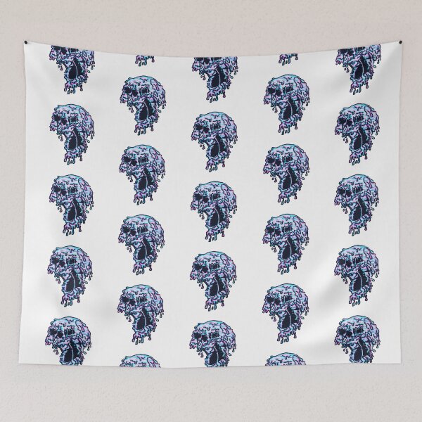 Item preview, Trippy Drippy Glitchy Skull designed and sold by MasterPeaceArt.