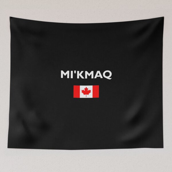 Item preview, Mi'kmaq Canada Canadian Flag Dark Color designed and sold by TinyStarCanada.