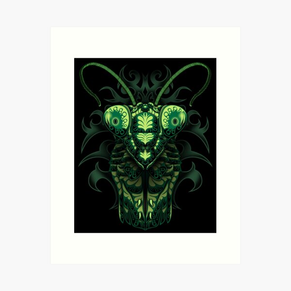 Item preview, Tattoo Mantis Green designed and sold by HexOne.