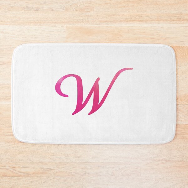 Item preview, Letter W Pink Color Monogram Script, Personalized Initial designed and sold by Star58.