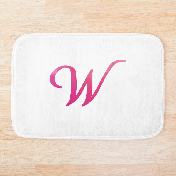 Item preview, Letter W Pink Color Monogram Script, Personalized Initial designed and sold by Star58.