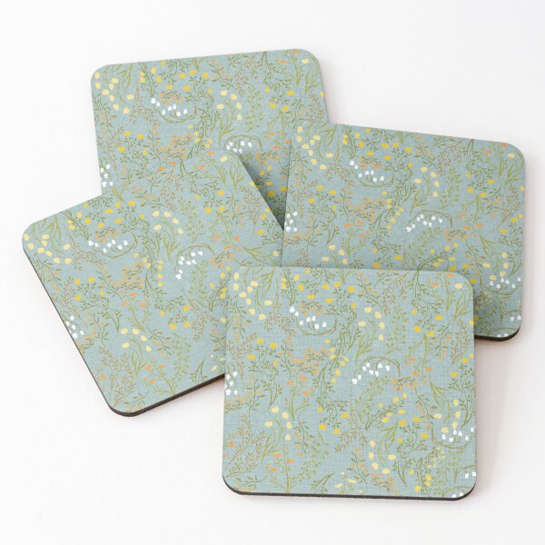 Item preview, Summer Meadow Morning Soft Blue Grey designed and sold by Cecilia Mok.