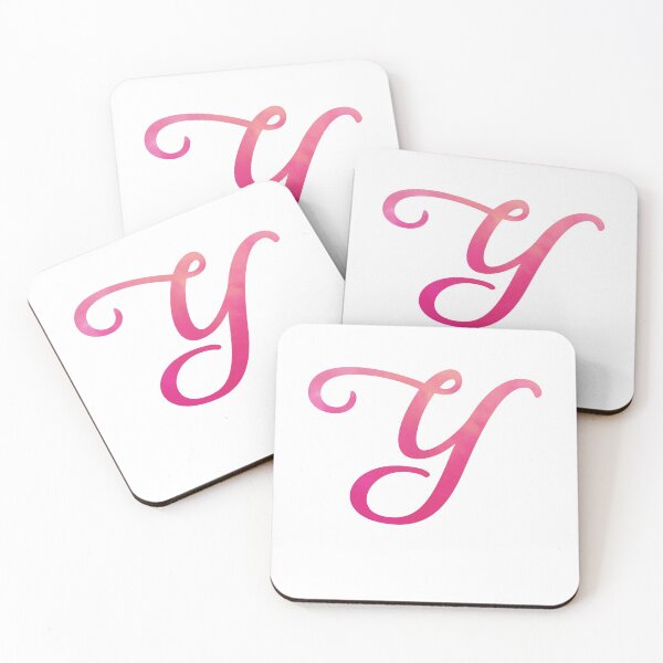 Item preview, Letter Y Pink Color Monogram Script, Personalized Initial designed and sold by Star58.