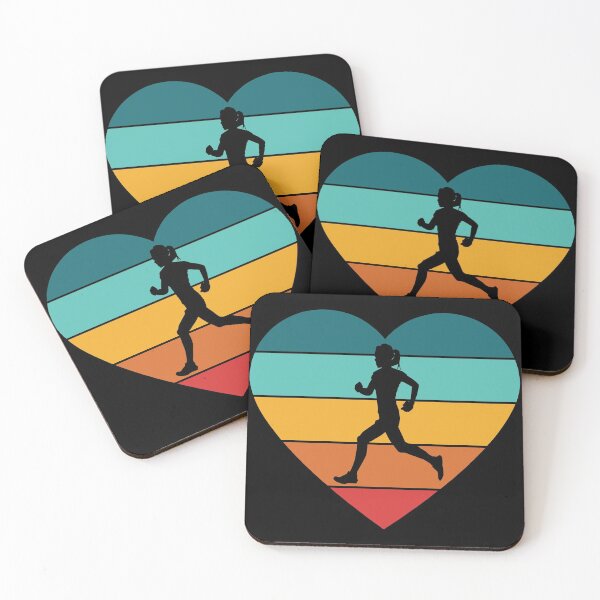 Item preview, I Love Running - Woman Runner - Multicolored Heart designed and sold by HeatherPore.