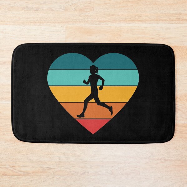 Item preview, I Love Running - Woman Runner - Multicolored Heart designed and sold by HeatherPore.