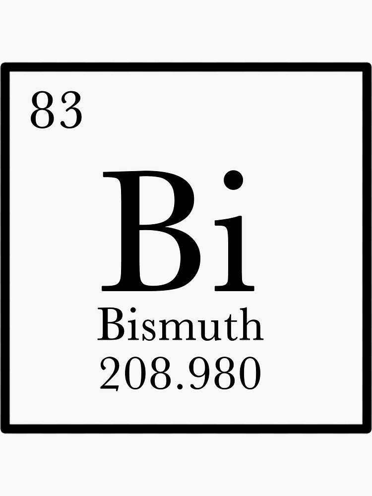 Thumbnail 3 of 3, Sticker, Bismuth Bisexual Periodic Table designed and sold by SloppyTeam.