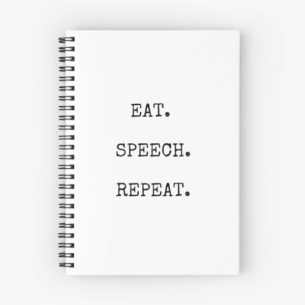 Item preview, Eat Speech Repeat | Speech Therapist Gift designed and sold by Presto Prints Design.