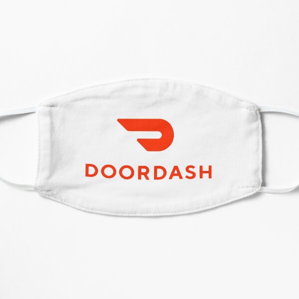 Door Dash Delivery Driver Classic Logo Box DoorDash Dasher Unofficial Uniform Flat Mask