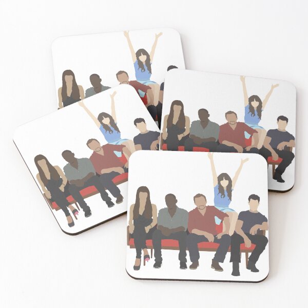 Artikelvorschau, New Girl Cast Design Aufkleber entworfen und verkauft von occho97.