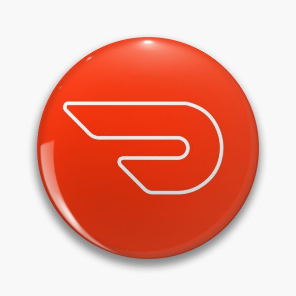 Door Dash Delivery Driver Classic Logo Box DoorDash Dasher Unofficial Uniform Red Pin