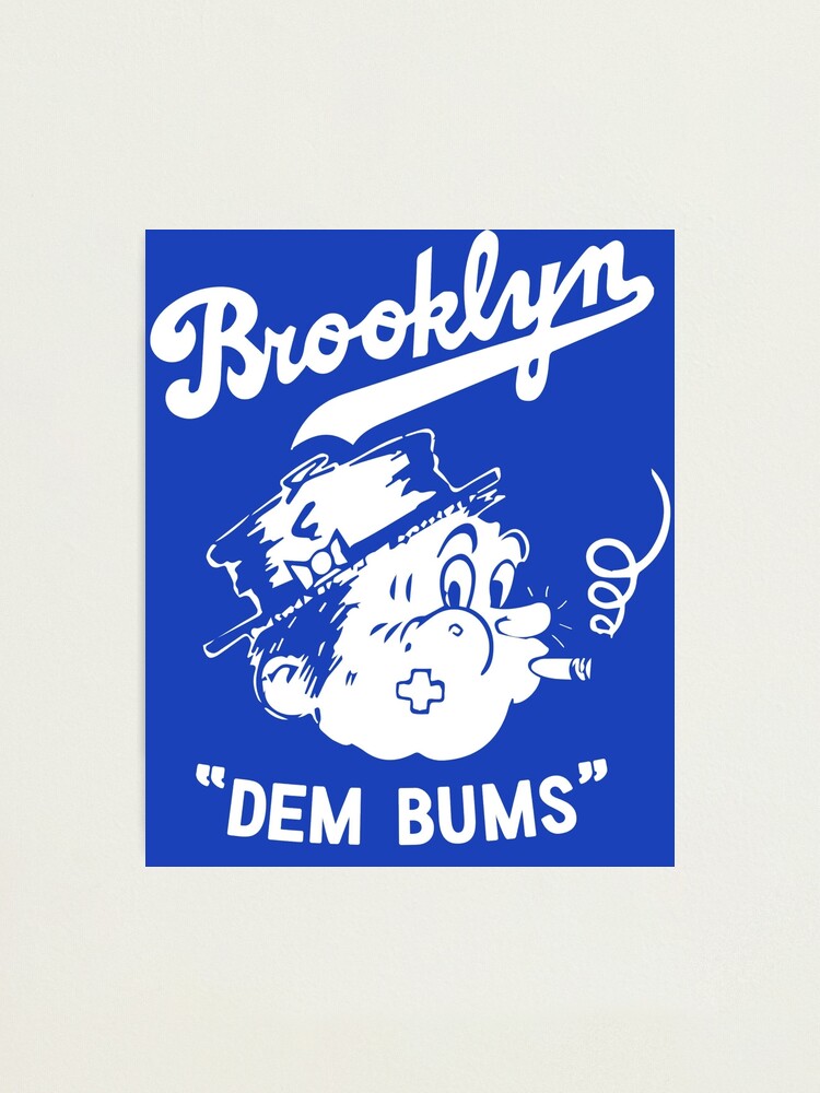 1960 BROOKLYN DODGERS Print Vintage Baseball Poster. Retro 