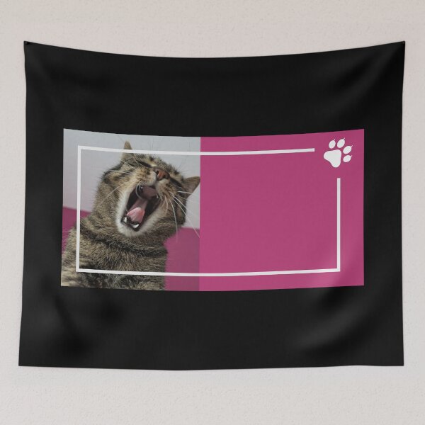 Item preview, Cat Yawn designed and sold by flickertoaflame.