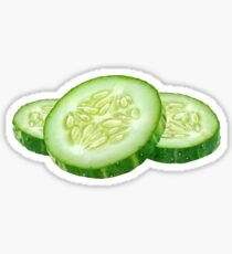 Cucumber slices Sticker