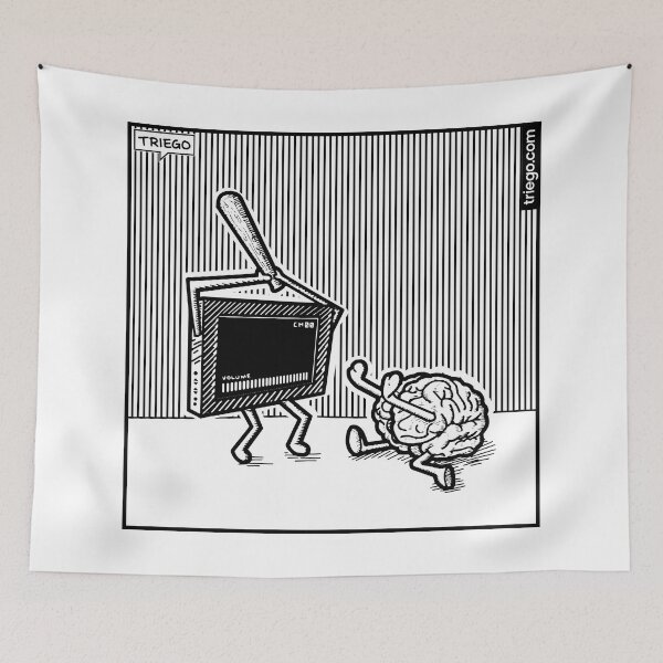 Item preview, TV & brain designed and sold by TriegoStore.