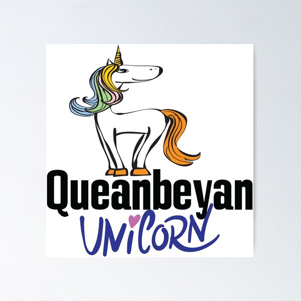 Item preview, Queanbeyan Unicorn designed and sold by ProjectX23.