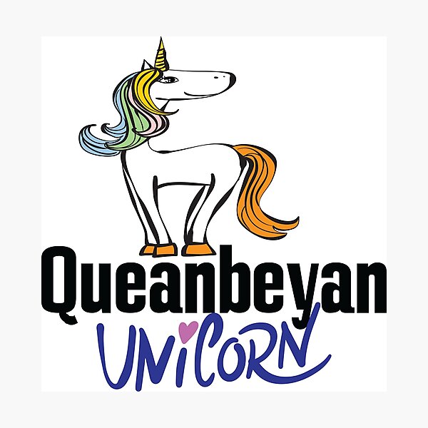 Item preview, Queanbeyan Unicorn designed and sold by ProjectX23.