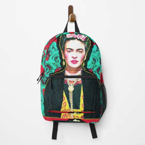 Item preview,  Frida Khalo "pop" portrait - with green roses  - digital paint by Iona Art Digital designed and sold by IonaArtDigital.