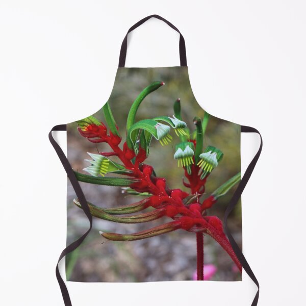 Item preview, Red, green and white Kangaroo paw, Western Australia designed and sold by FranWest.