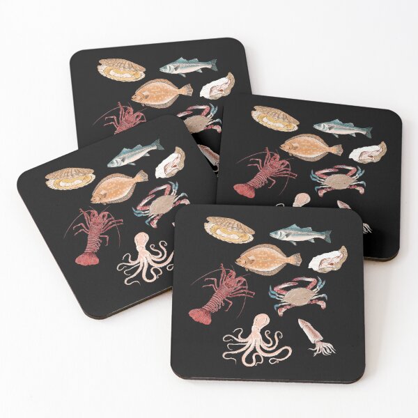 Item preview, Illustration of a set of seafood designed and sold by iswenyi.