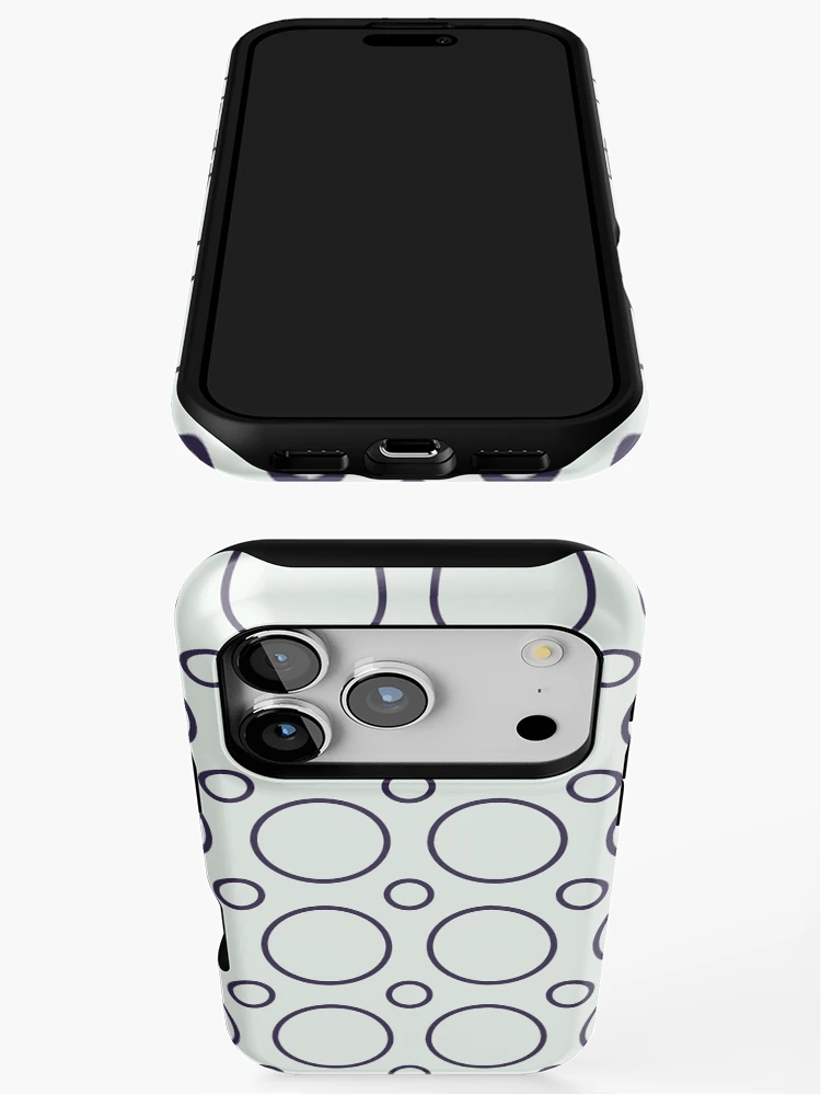 Thumbnail 3 of 4, iPhone Case, Circle patterns designed and sold by Patternsonly.