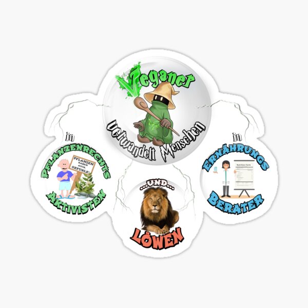 Veganer Magier Sticker