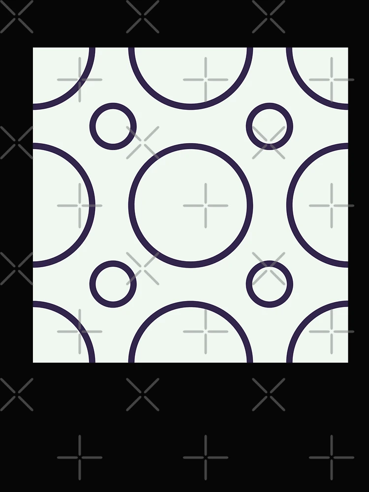 Thumbnail 4 of 4, Boxy T-Shirt, Circle patterns designed and sold by Patternsonly.