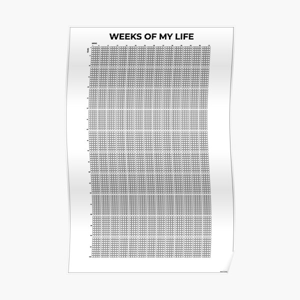 my life in weeks poster Poster