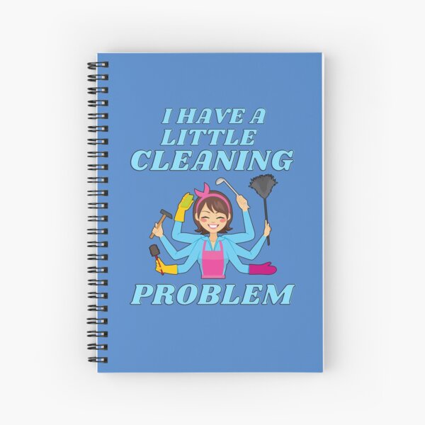 Little Cleaning Problem Busy Mom Housework Fun Spiral Notebook