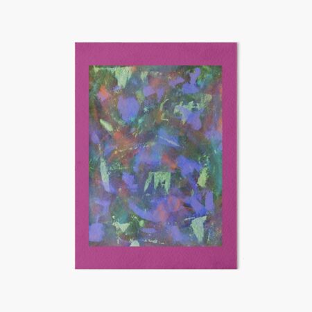 Blue Abstractions Art Board Print