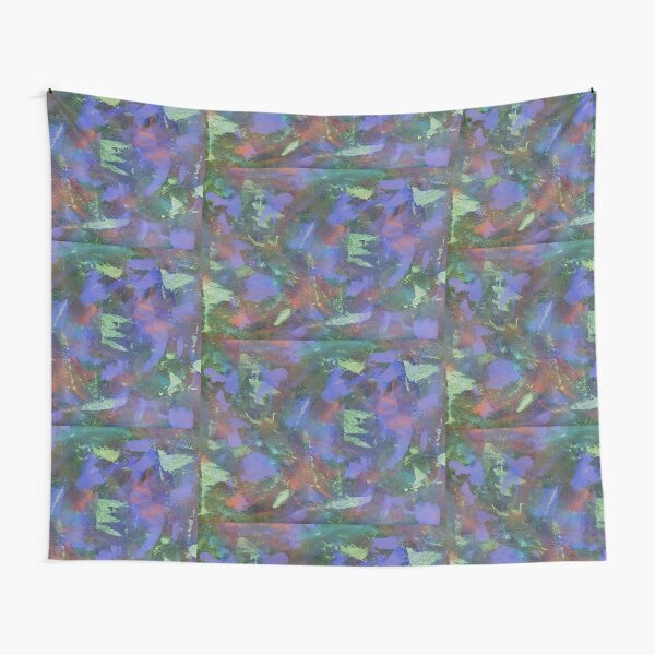Blue Abstractions Tapestry