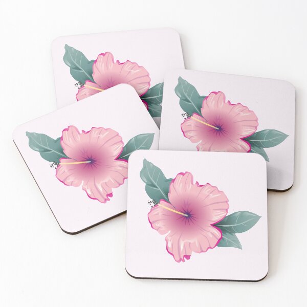 Artikelvorschau, Rosa polynesischer Hibiskus entworfen und verkauft von Aroha Designs.