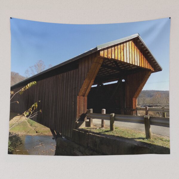 Item preview, 35-73-15 Otway Covered Bridge 127' 1874 designed and sold by gotucoveredart.