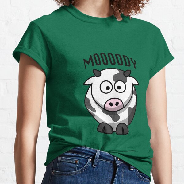 moody cow t shirt