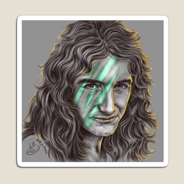 Green Stripey Deaky Magnet