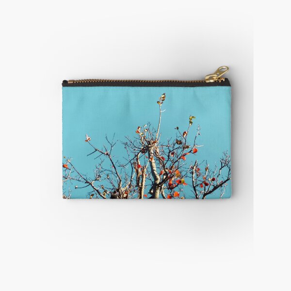 Item preview, Tree branch and orange autumn leaves with blue sky designed and sold by Mrvell.
