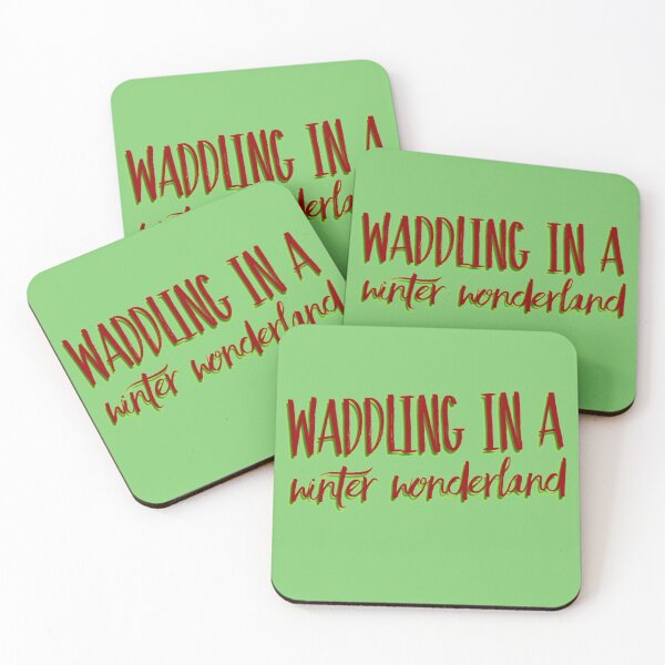 Item preview, Waddling In A Winter Wonderland - Green designed and sold by DF3.