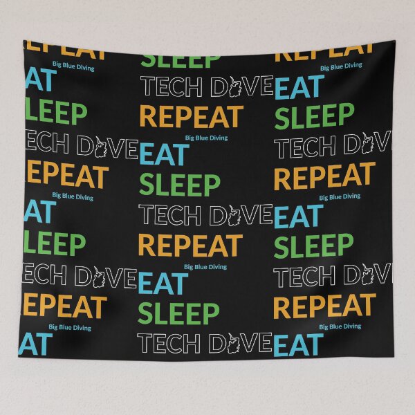 Item preview, Big Blue Tech - Eat Sleep Tech designed and sold by BigBlueDiving.