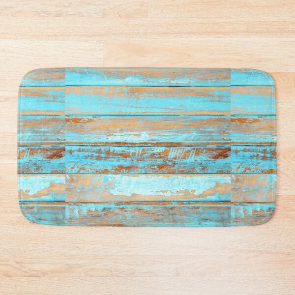 Item preview, Turquoise peeling paint on wood. designed and sold by silviasunflower.